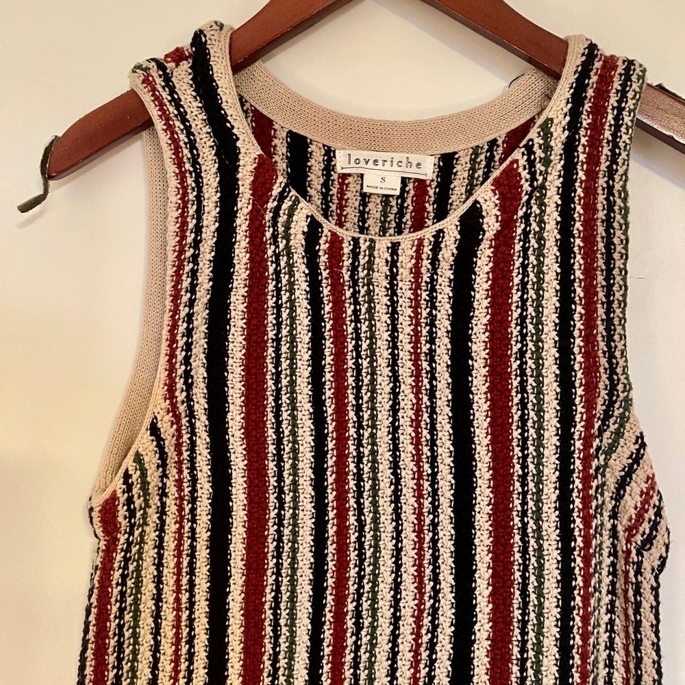 Loveriche Striped Knit Dress sz S